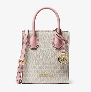 Michael Kors Mercer Pink & Vanilla Signature Mini Tote 🔥